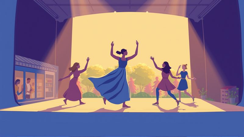 Una danza armoniosa busca conexiones en luz