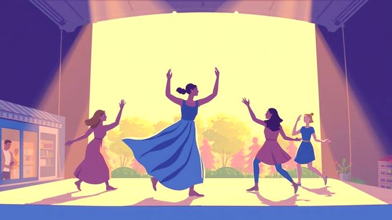 Una danza armoniosa busca conexiones en luz