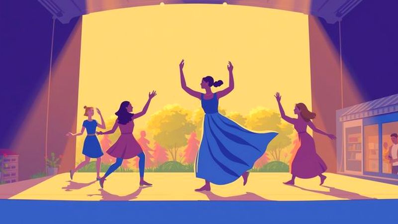 Una danza armoniosa busca conexiones en luz
