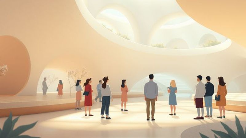 Luz suave revela un encuentro creativo