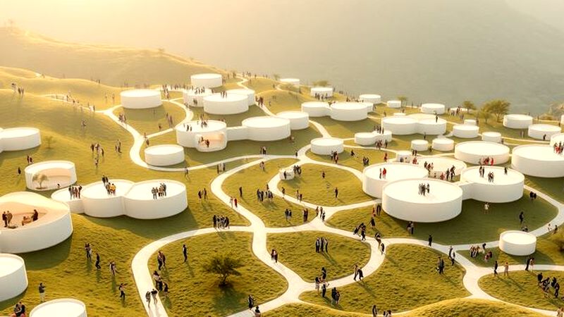 Una comunidad pacífica y adaptable emerge armoniosamente