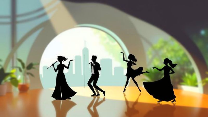 Bailarines diversos anuncian un paisaje urbano