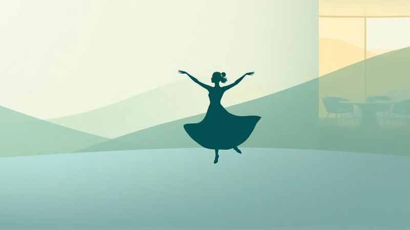Un bailarín solitaria irradia paz y armonía