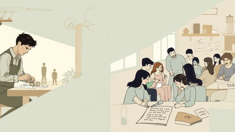 Artistas crean con dedicación y armonía