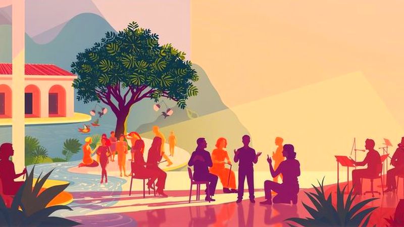 Un espacio sereno fusiona culturas y creatividad