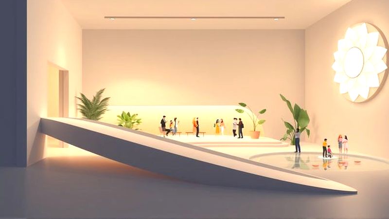 Un estudio luminoso y accesible florece en calma