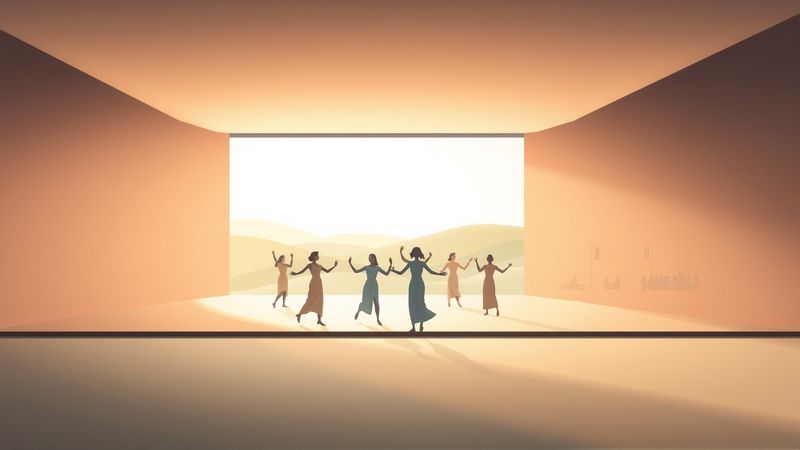 Un baile tranquilo en la luz