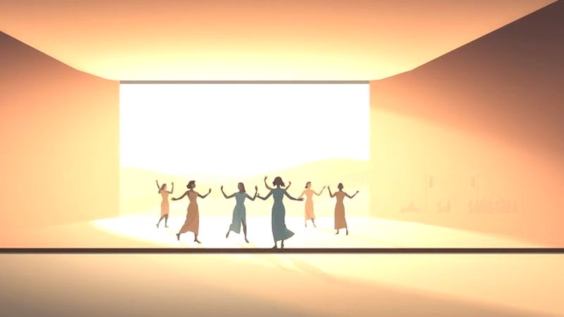 Un baile tranquilo en la luz
