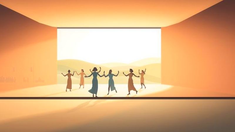 Un baile tranquilo en la luz