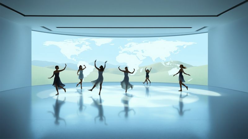 Un estudio de danza ilumina un mundo armonioso