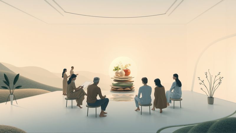 Un estudio tranquilo observa la colaboración creativa