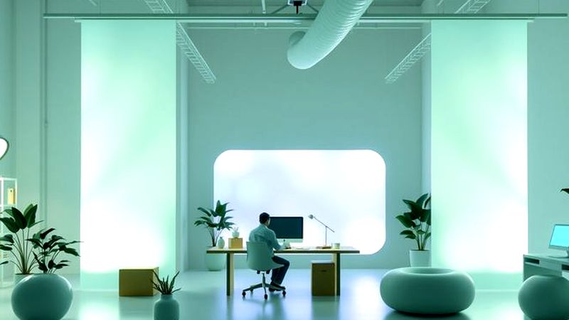 Un espacio de diseño sereno e innovador