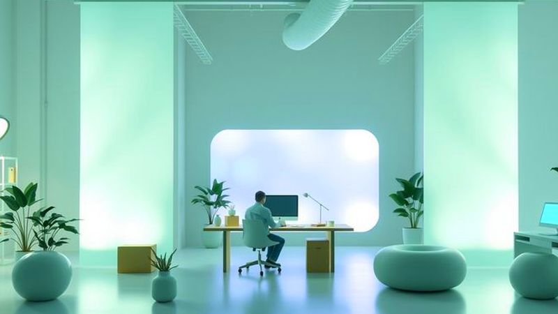 Un espacio de diseño sereno e innovador