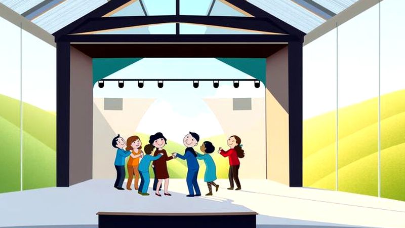 Una comunidad construye un escenario armonioso