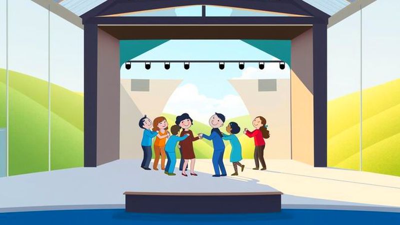 Una comunidad construye un escenario armonioso