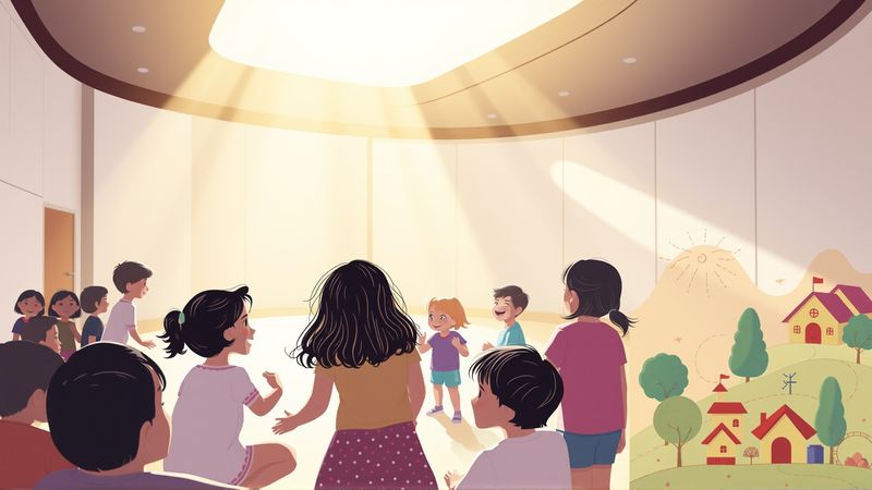 Niños exploran creatividad en un entorno inspirador