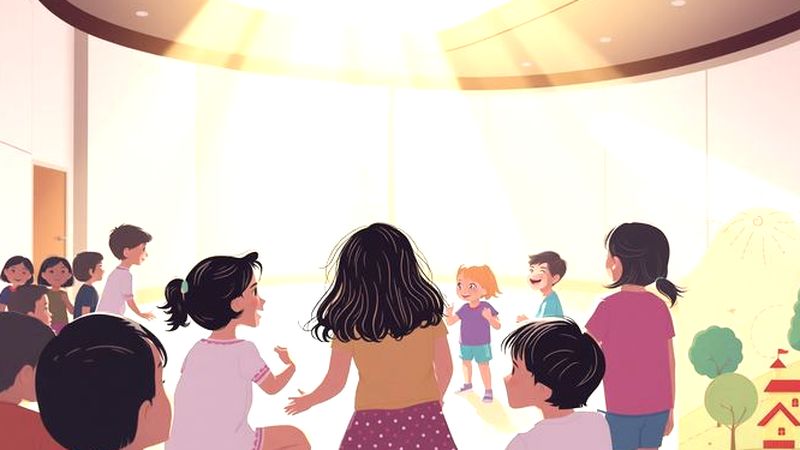 Niños exploran creatividad en un entorno inspirador